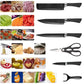 Full Kit Professional Kitchen Knives-Premium Set-High Quality Knives for Preparation and Cutting