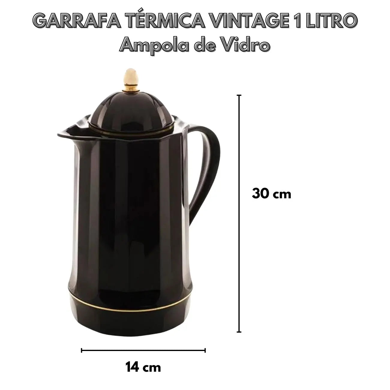 Garrafa térmica vintage clássica