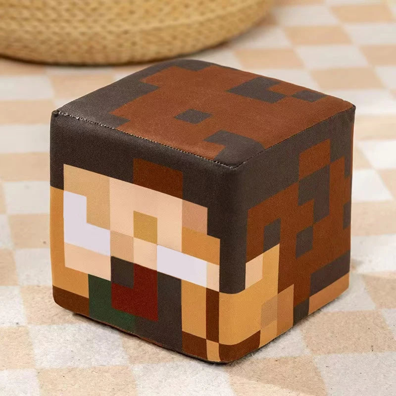 MineCraftion TNT Figure Stuffed Plush Doll Model Toys MineCraftion Cartoon Square Pillow Doll Steve Alex TNT Model For Gifts