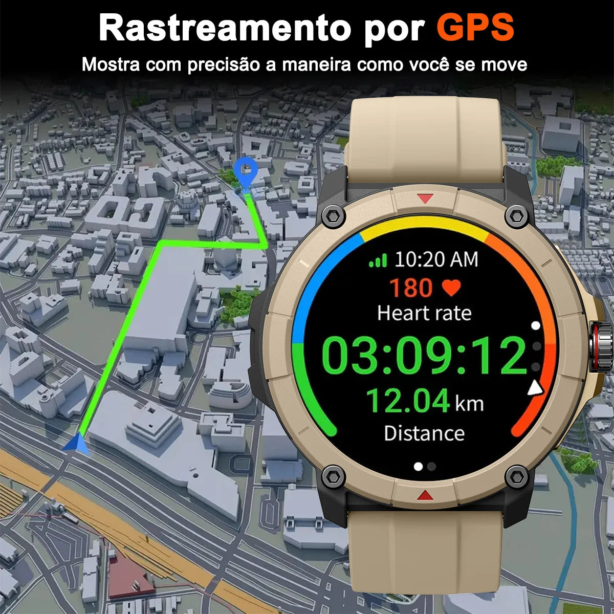 Smartwatch Relógio Masculino  Tela Ultra HD