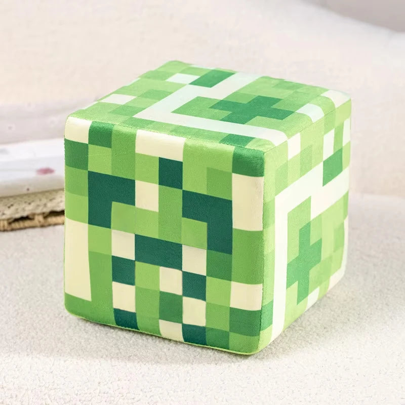 MineCraftion TNT Figure Stuffed Plush Doll Model Toys MineCraftion Cartoon Square Pillow Doll Steve Alex TNT Model For Gifts